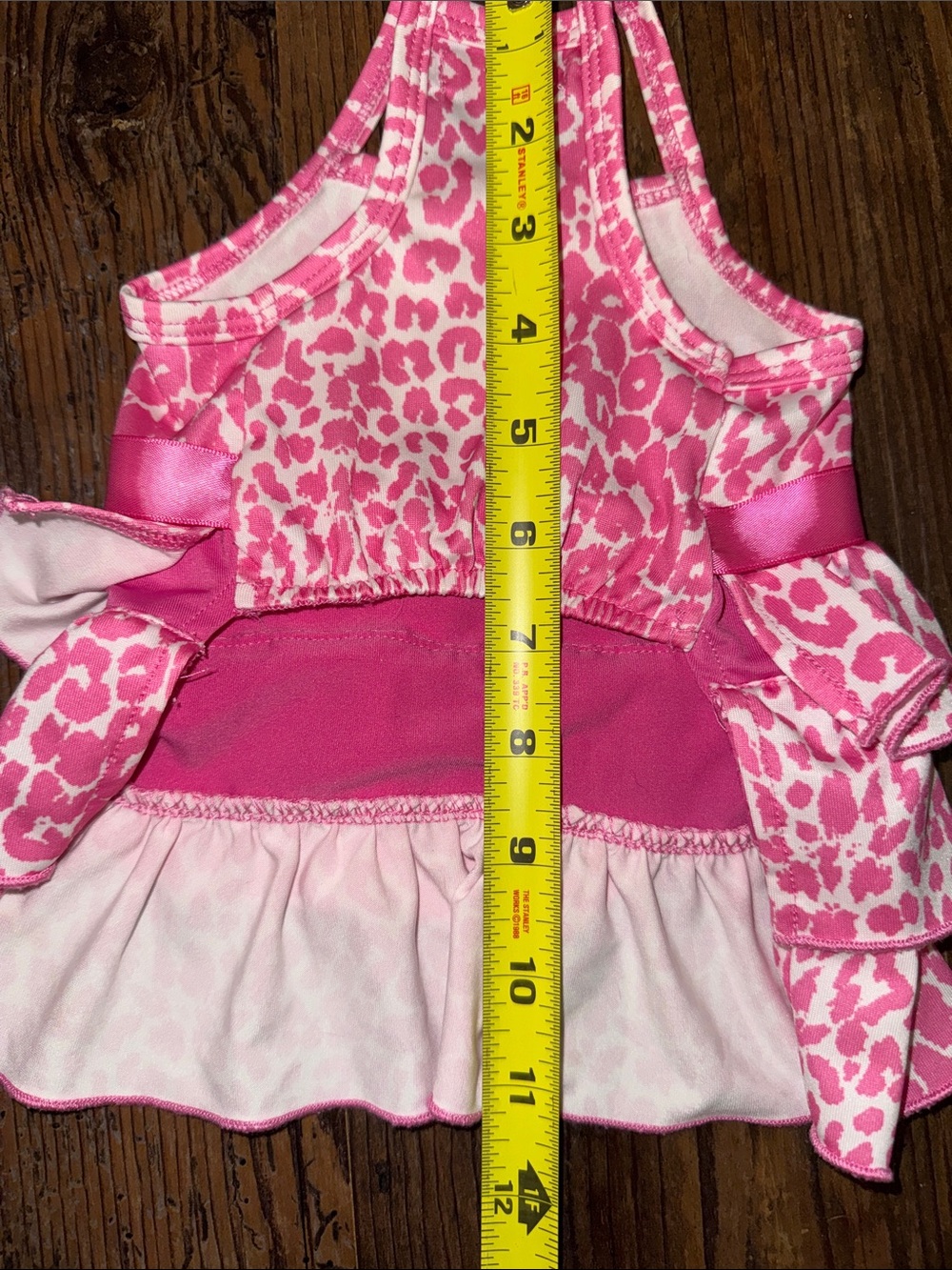 Pink Leopard Ruffle Dog Dress - Picture 6 of 6